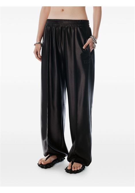 Black satin-finish trousers Alexander wang - women ALEXANDER WANG | 4CC3254923001